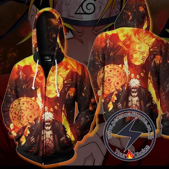 Naruto - Kurama Chakra Zip Up - Hoodies Jackets
